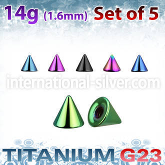 xucnt3g loose body jewelry parts anodized titanium g23 implant grade belly button