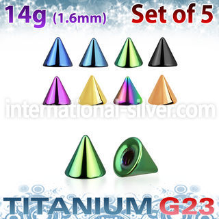 xucnt3g loose body jewelry parts anodized titanium g23 implant grade belly button