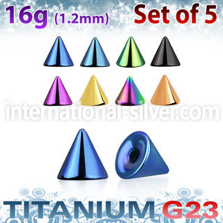 xucnt4s loose body jewelry parts anodized titanium g23 implant grade belly button