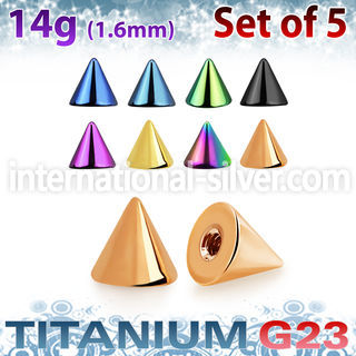 xucnt5g loose body jewelry parts anodized titanium g23 implant grade belly button