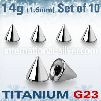 xucon4 loose body jewelry parts titanium g23 implant grade belly button