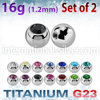 xujb4s loose body jewelry parts titanium g23 implant grade 