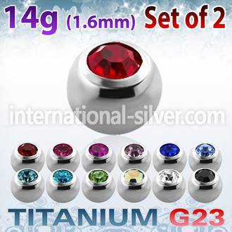 xujb5 loose body jewelry parts titanium g23 implant grade belly button