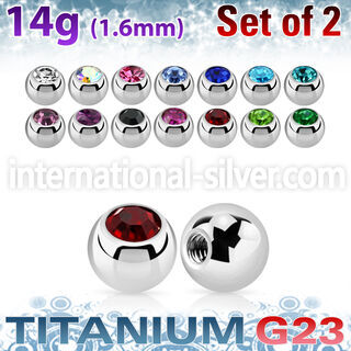 xujb5 loose body jewelry parts titanium g23 implant grade belly button