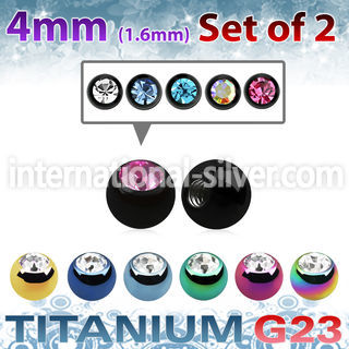 xujbt4g loose body jewelry parts anodized titanium g23 implant grade 