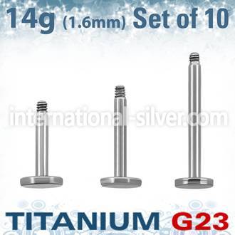 xulb14g loose body jewelry parts titanium g23 implant grade 