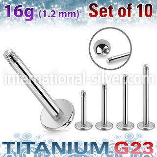 xulb16g loose body jewelry parts titanium g23 implant grade belly button