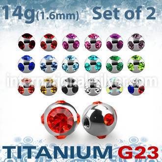 xumjb6 loose body jewelry parts titanium g23 implant grade belly button