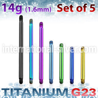 xutbb14 loose body jewelry parts anodized titanium g23 implant grade belly button