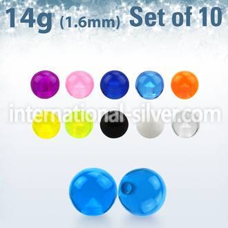 xuvb4 loose body jewelry parts acrylic body jewelry belly button