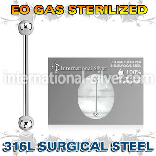 zbbind surgical steel industrial barbell sterilized