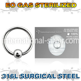 zbcr18 hoops captive rings surgical steel 316l nose