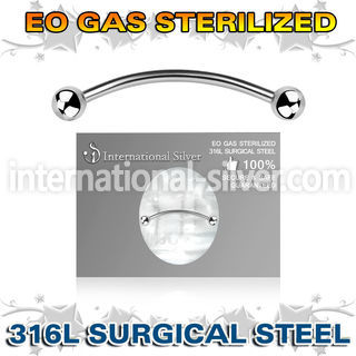 zbnebl surgical steel snake eyes piercing banana sterilized