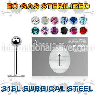 zlbc3 labrets lip rings surgical steel 316l labrets chin