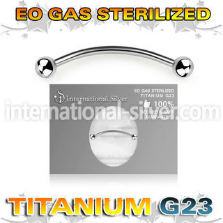 zubnebl titanium snake eyes piercing banana sterilized