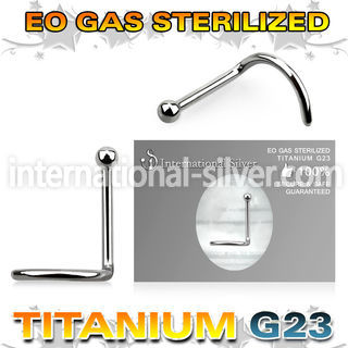zunsb15 sterilized titanium nose screw 20g ball top
