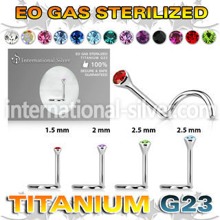 zunsc l shape nose studs titanium g23 implant grade nose