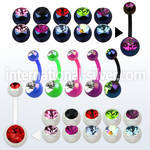 abn2cga belly rings acrylic body jewelry belly button
