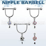 afrsnp6 straight barbells surgical steel 316l nipple