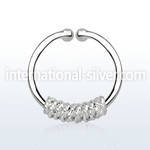 agsep12i fake illusion body jewelry silver 925 septum