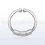 agsep12k fake illusion body jewelry silver 925 septum