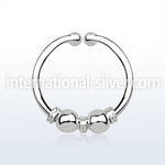 agsep12l fake illusion body jewelry silver 925 septum
