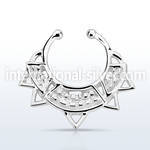 agsepd10 fake illusion body jewelry silver 925 septum