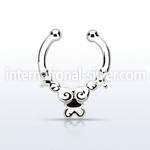 agsepd2 fake illusion body jewelry silver 925 septum