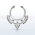 agsepd4 fake illusion body jewelry silver 925 septum