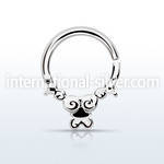 agsepv2 seamless segment rings silver 925 septum