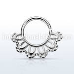agsepv3 seamless segment rings silver 925 septum