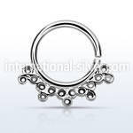 agsepv5 seamless segment rings silver 925 septum