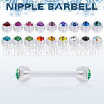 anpajb5 straight barbells acrylic body jewelry nipple