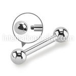 bb10 straight barbells surgical steel 316l tongue