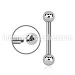 bb10x straight barbells surgical steel 316l tongue
