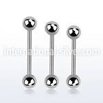 bb20 straight barbells surgical steel 316l tongue
