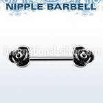 bb2ros straight barbells surgical steel 316l nipple