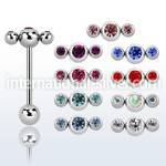 bb3jb straight barbells surgical steel 316l tongue