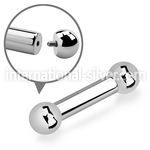bb4 straight barbells surgical steel 316l tongue