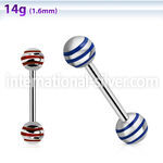 bbby straight barbells surgical steel 316l tongue