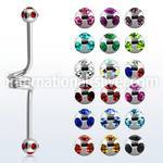 bbcl straight barbells surgical steel 316l 