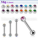 bbejb25 straight barbells surgical steel 316l ear lobe