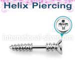 bber49 straight barbells surgical steel 316l helix