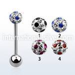 bbfr5a straight barbells surgical steel 316l tongue