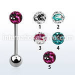 bbfr5c straight barbells surgical steel 316l tongue