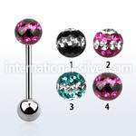 bbfr6d straight barbells surgical steel 316l tongue