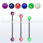 bbivab5 straight barbells surgical steel 316l with acrylic parts helix