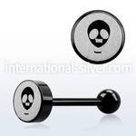 bbls9 straight barbells anodized surgical steel 316l tongue