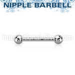 bbnps straight barbells surgical steel 316l nipple