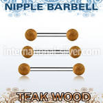 bbnpte5 straight barbells organic body jewelry nipple